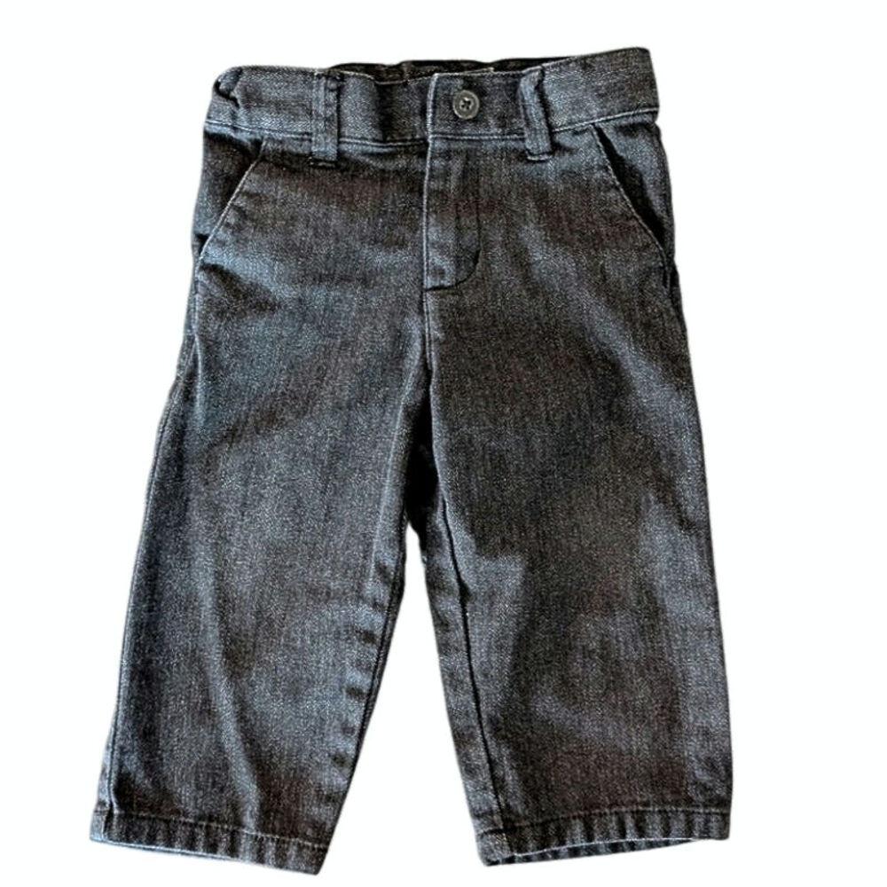 Gymboree boys dark gray pants. Herringbone detail. 12-18 months